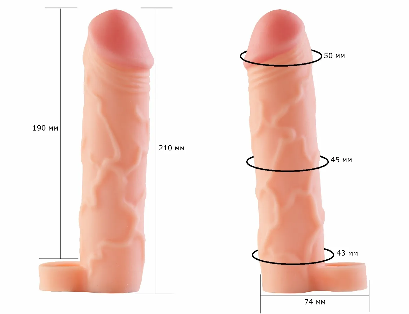 фаллоудлинитель с кольцом cock next 692403ru в России