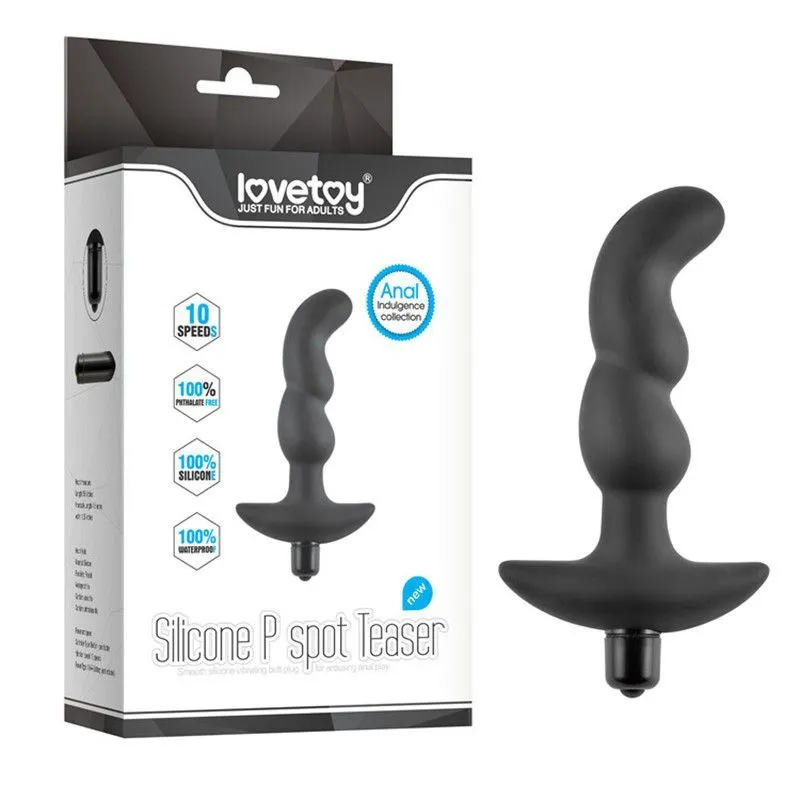 вибратор анальный lovetoy silicone p spot teaser, чёрный в России