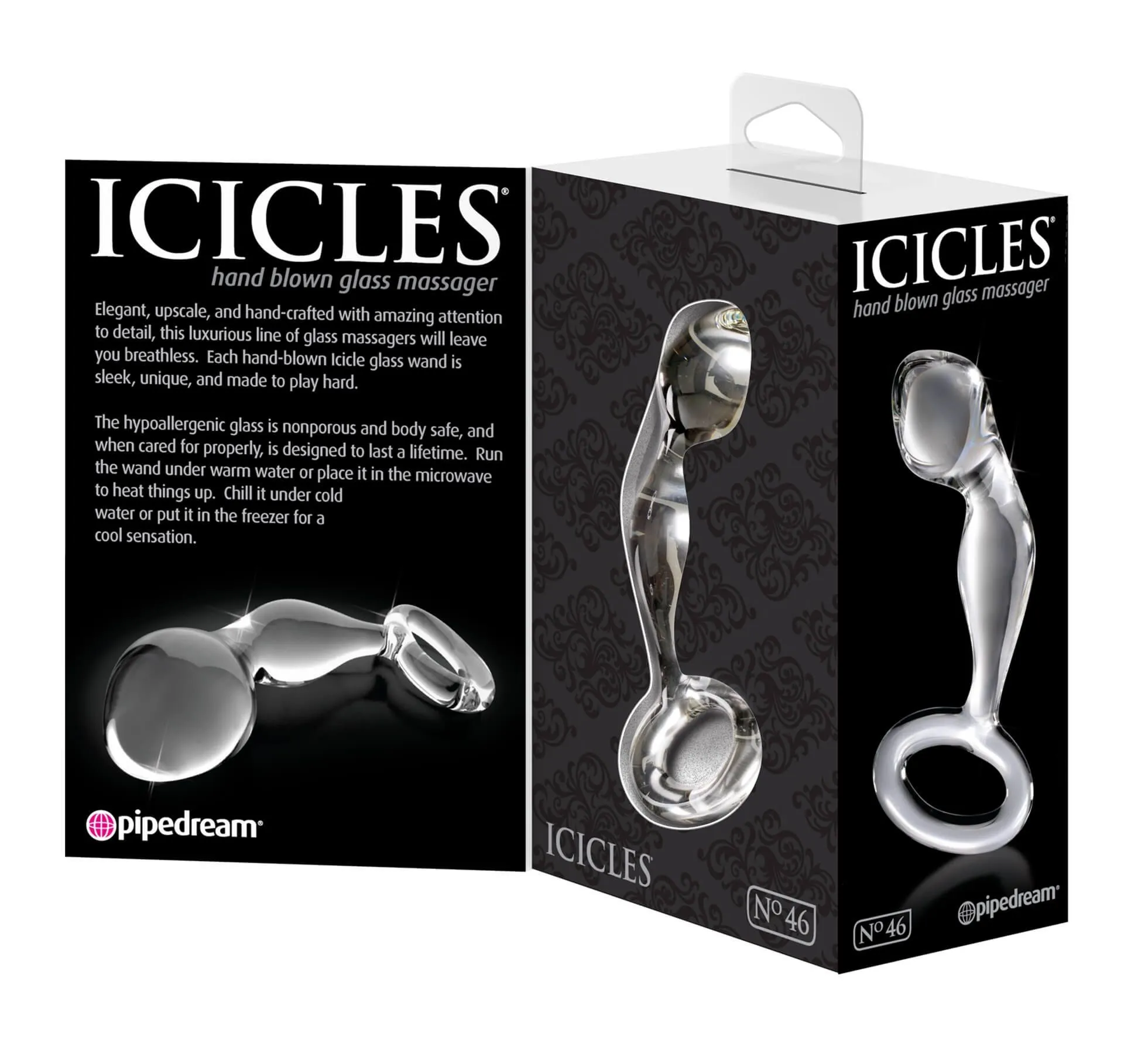 анальная пробка pipedream icicles №46, прозрачная в России