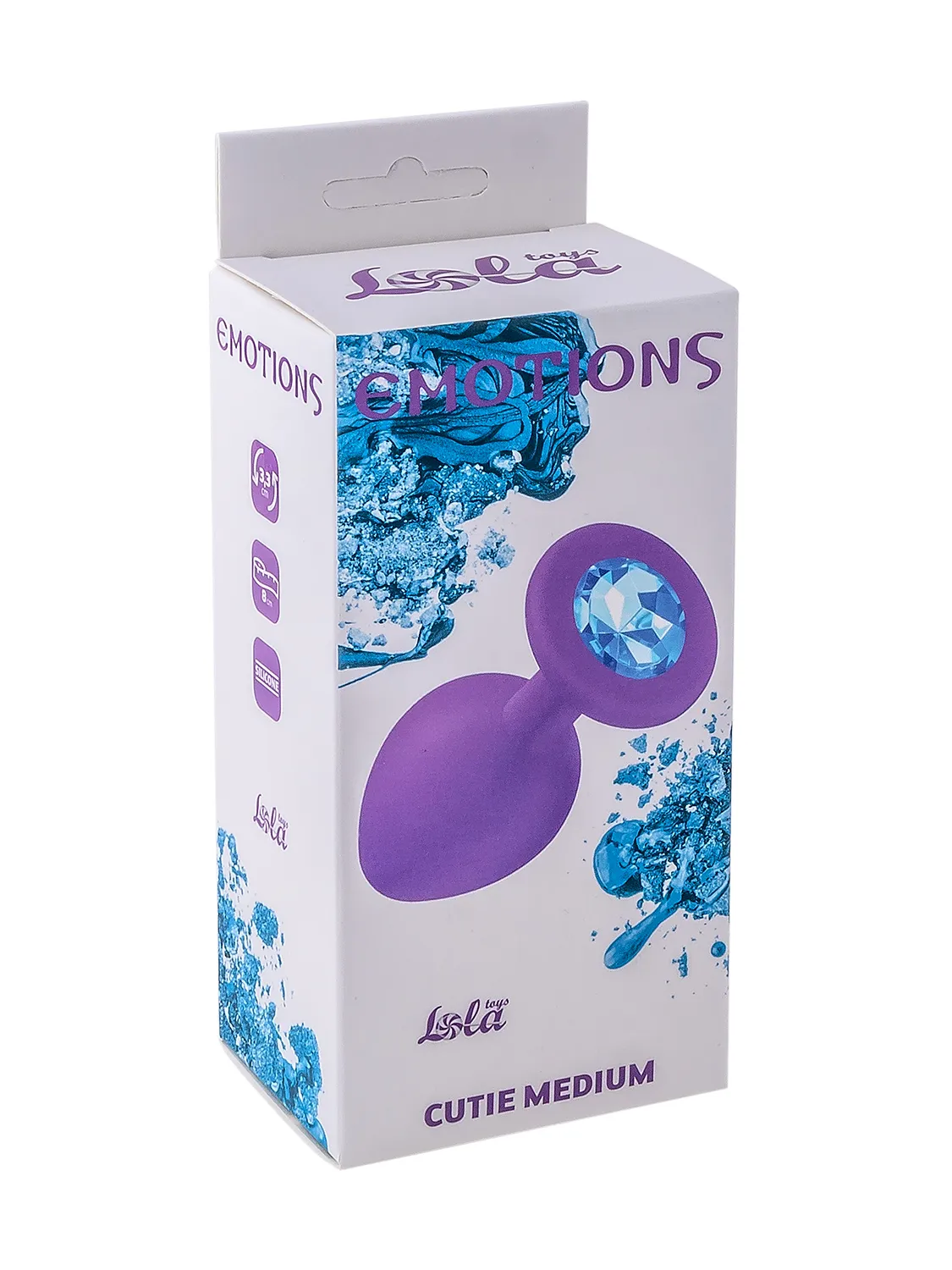 анальная пробка emotions cutie medium purple light blue crystal 4012-05lola в России
