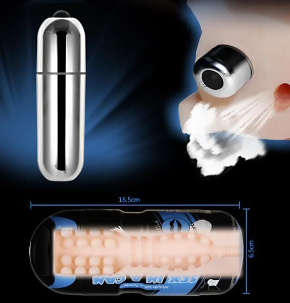 мастурбатор lovetoy sex in a can vibra mouth tunnel, с вибропулей в России