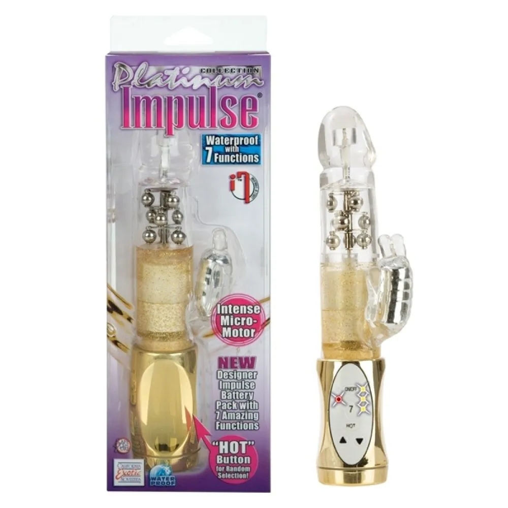Вибратор California Exotic Novelties Impulse Butterfly, золотой