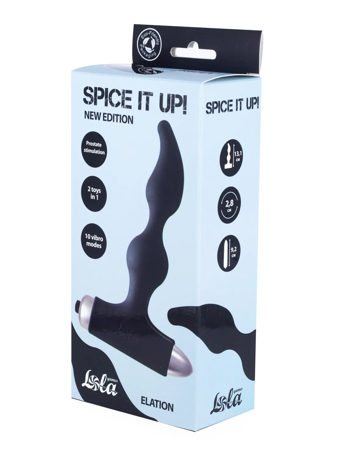 анальная пробка с вибрацией spice it up new edition elation black 8018-01lola в России