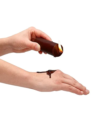 восковая bdsm-свеча  wax play с ароматом шоколада в России