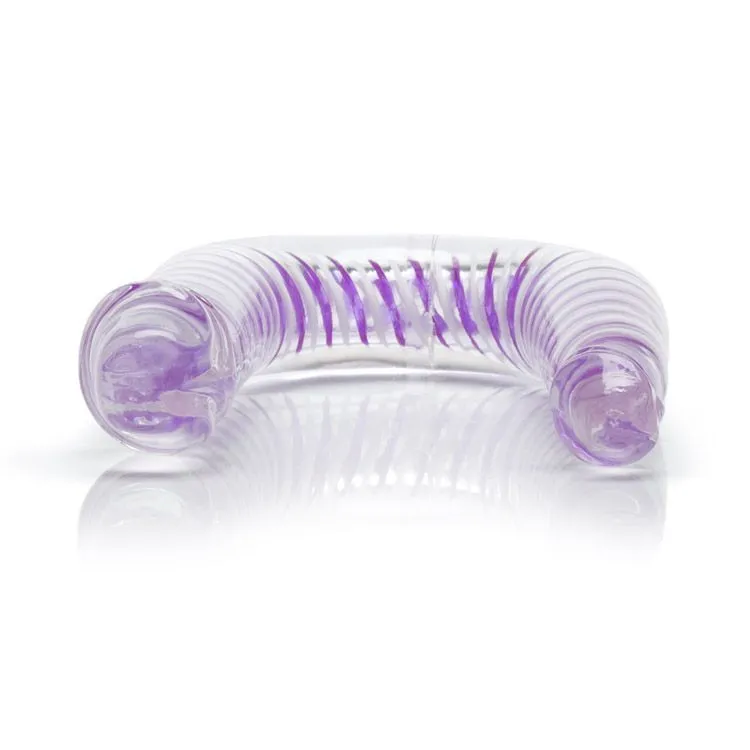 фаллоимитатор двойной california exotic novelties art deco ac-dc, фиолетовый в России