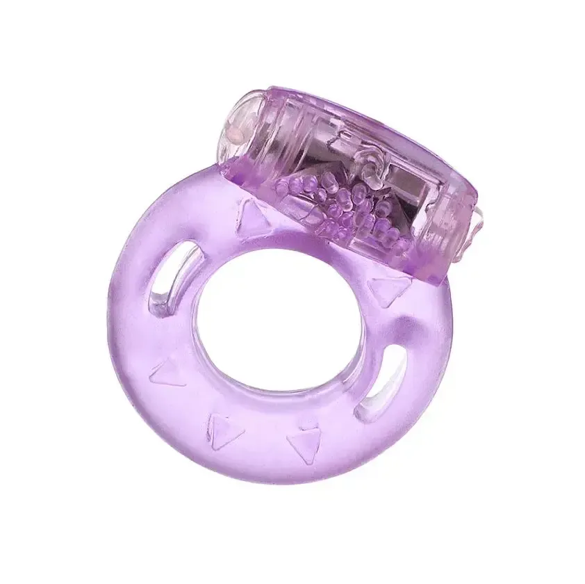 Виброкольцо на пенис TOYFA Basic, TPE, фиолетовый