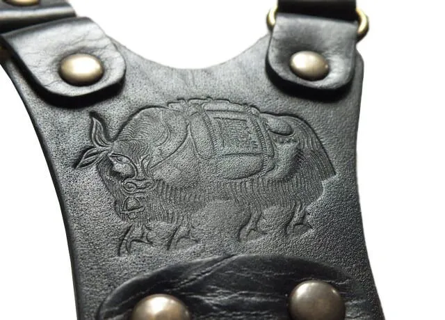 Эротическое бондажный комплект подиум черный кожанный в России