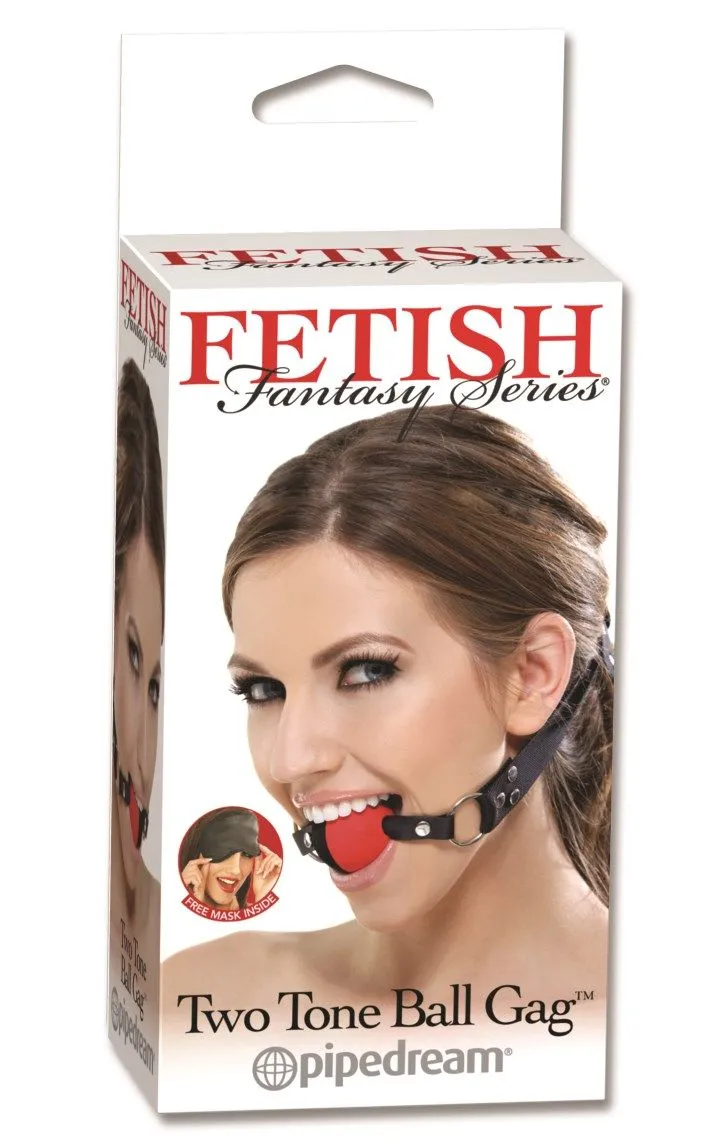 кляп pipedream two tone ball gag, красный в России
