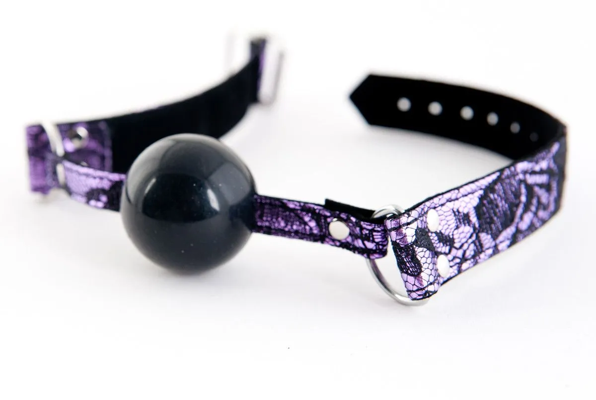 кляп toyfa marcus на кружевном ремешке, силикон, розовый, 62 см в России