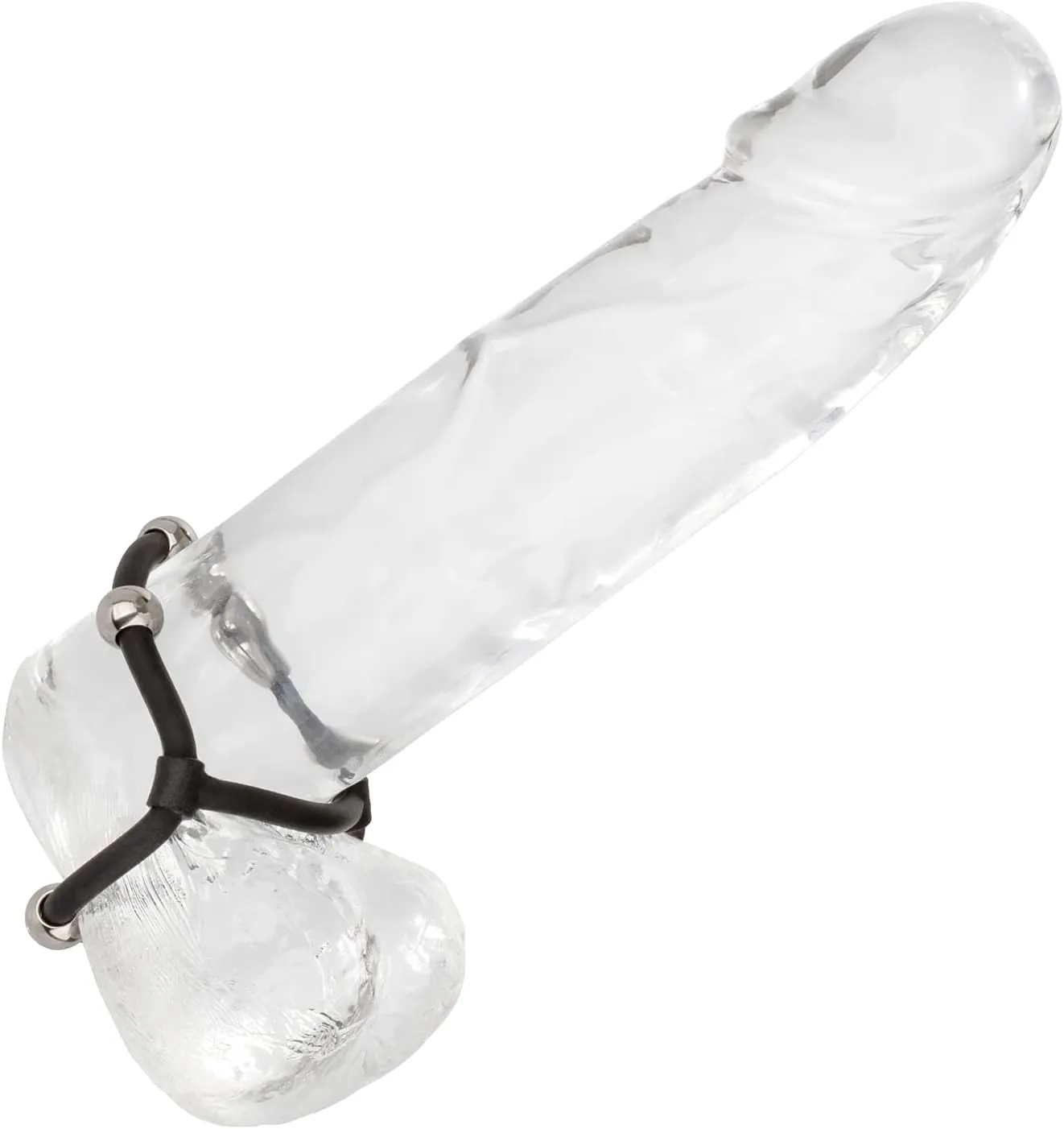 эрекционное кольцо с стальными бусинами steel beaded dual silicone maximizer в России