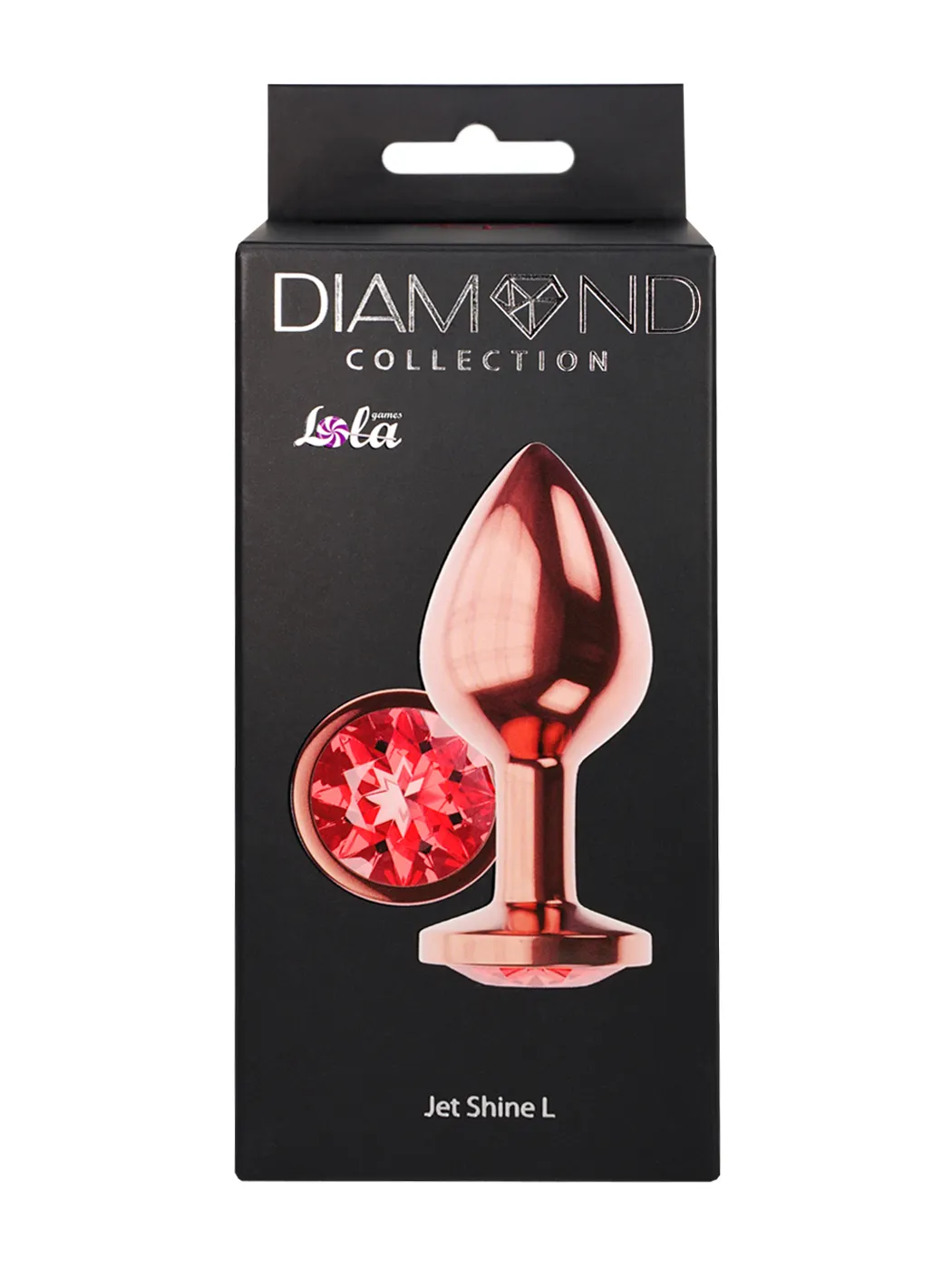 анальная пробка diamond ruby shine l розовое золото 4024-02lola в России