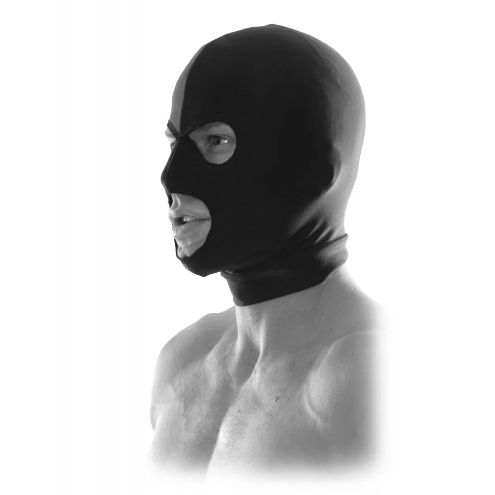маска из спандекса pipedream spandex hood, черная в России