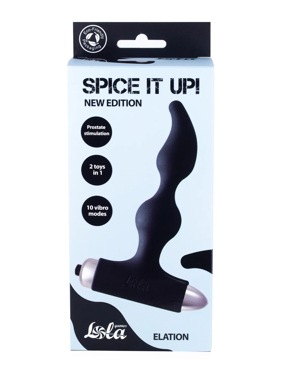 анальная пробка с вибрацией spice it up new edition elation black 8018-01lola в России
