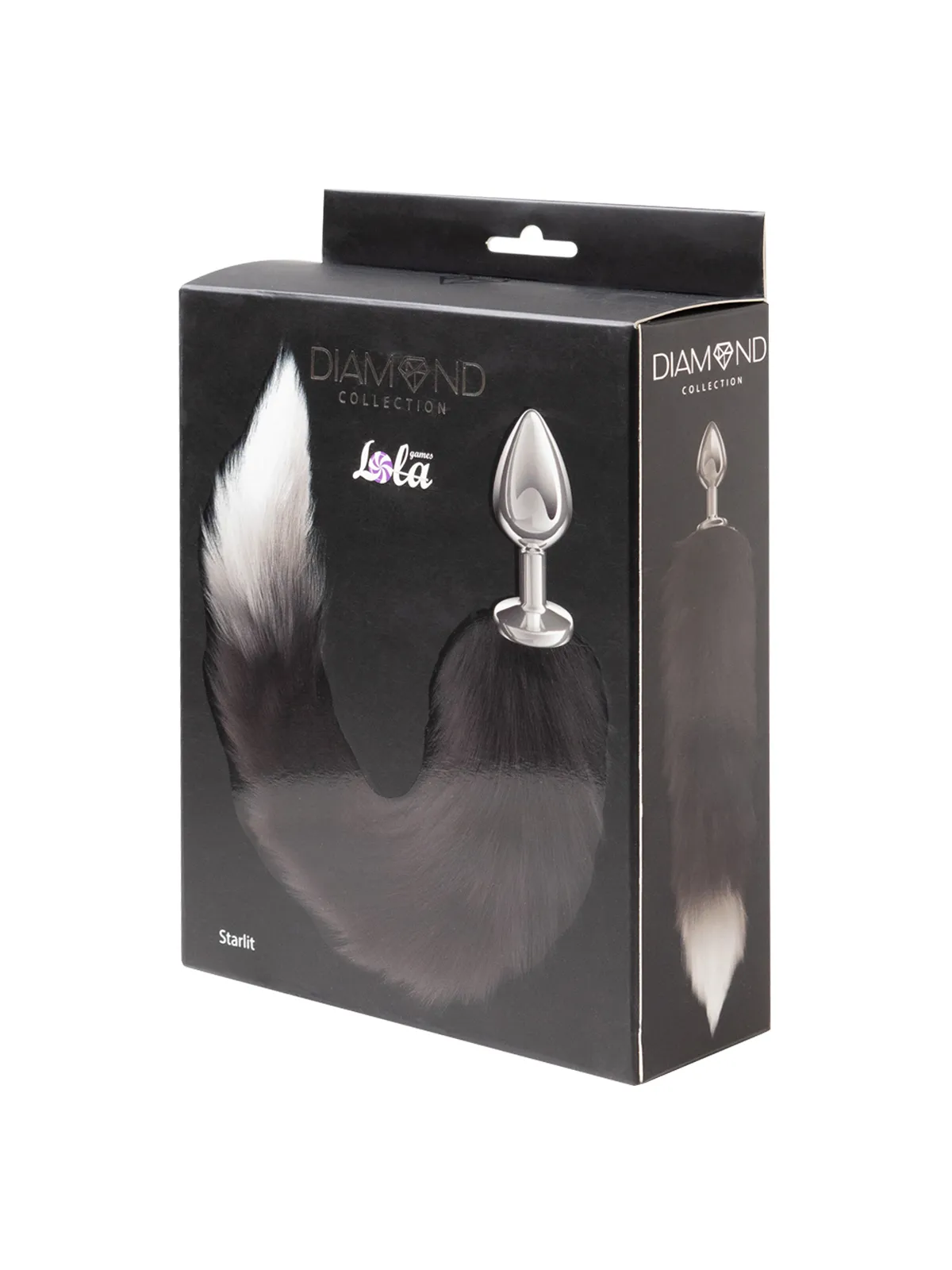 анальная пробка с хвостом diamond starlit black 4020-01lola в России