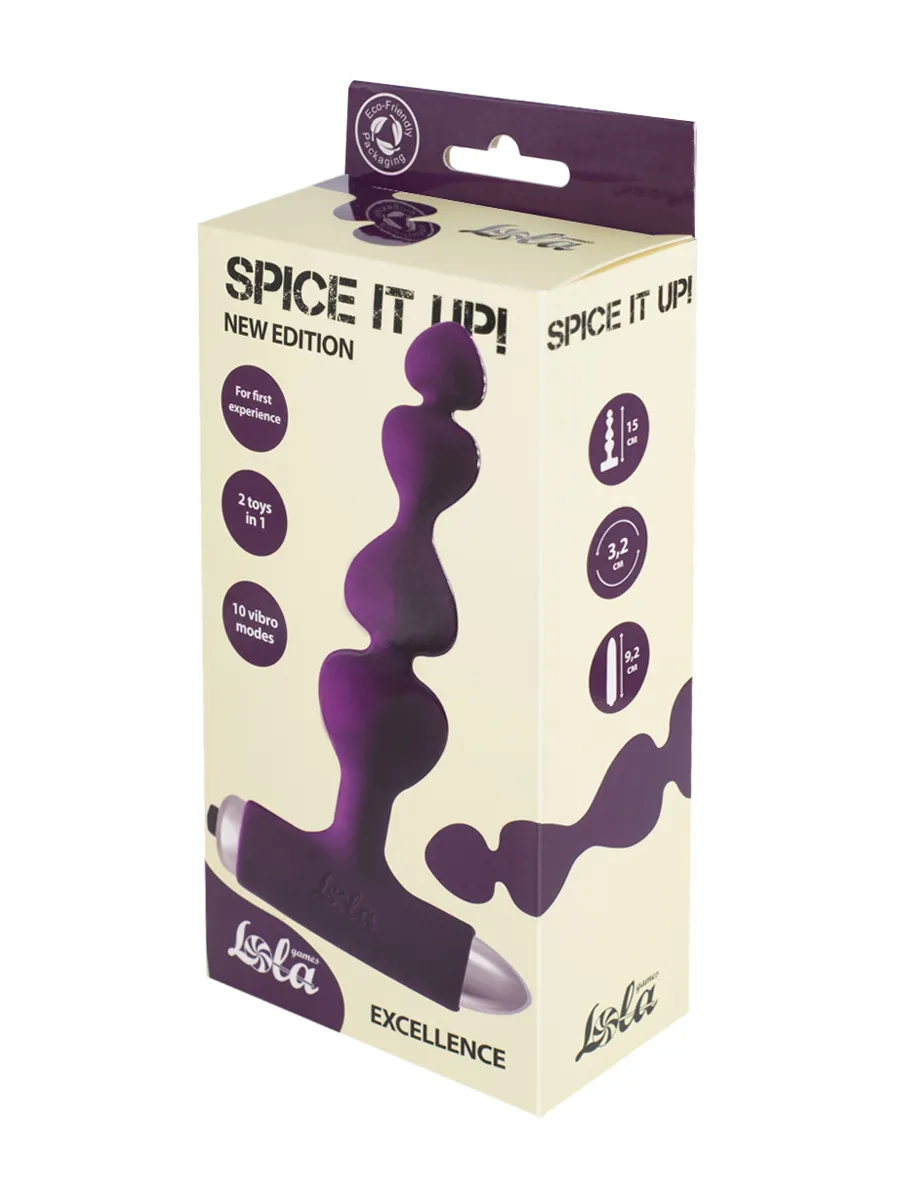 анальная пробка с вибрацией spice it up new edition excellence ultraviolet 8016-04lola в России