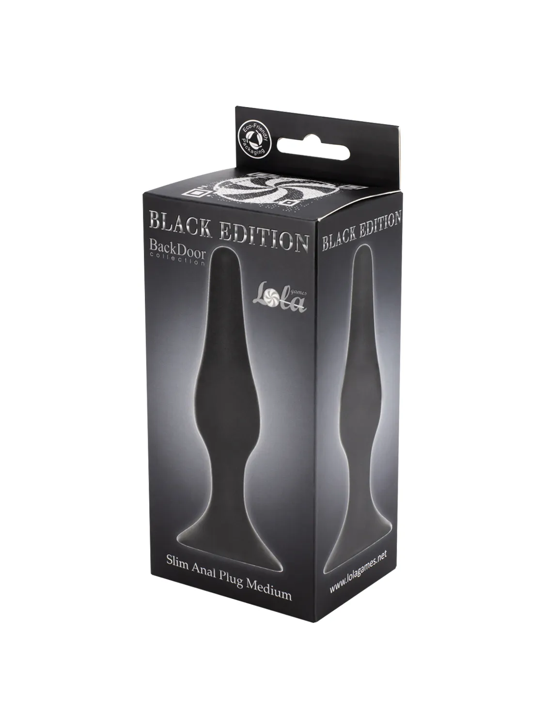 Анальная пробка Slim Anal Plug Medium Black 4206-01Lola