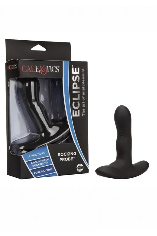 Перезарежаемый силиконовый анальный стимулятор Wireless Rocking Probe с функцией «манящее движение»