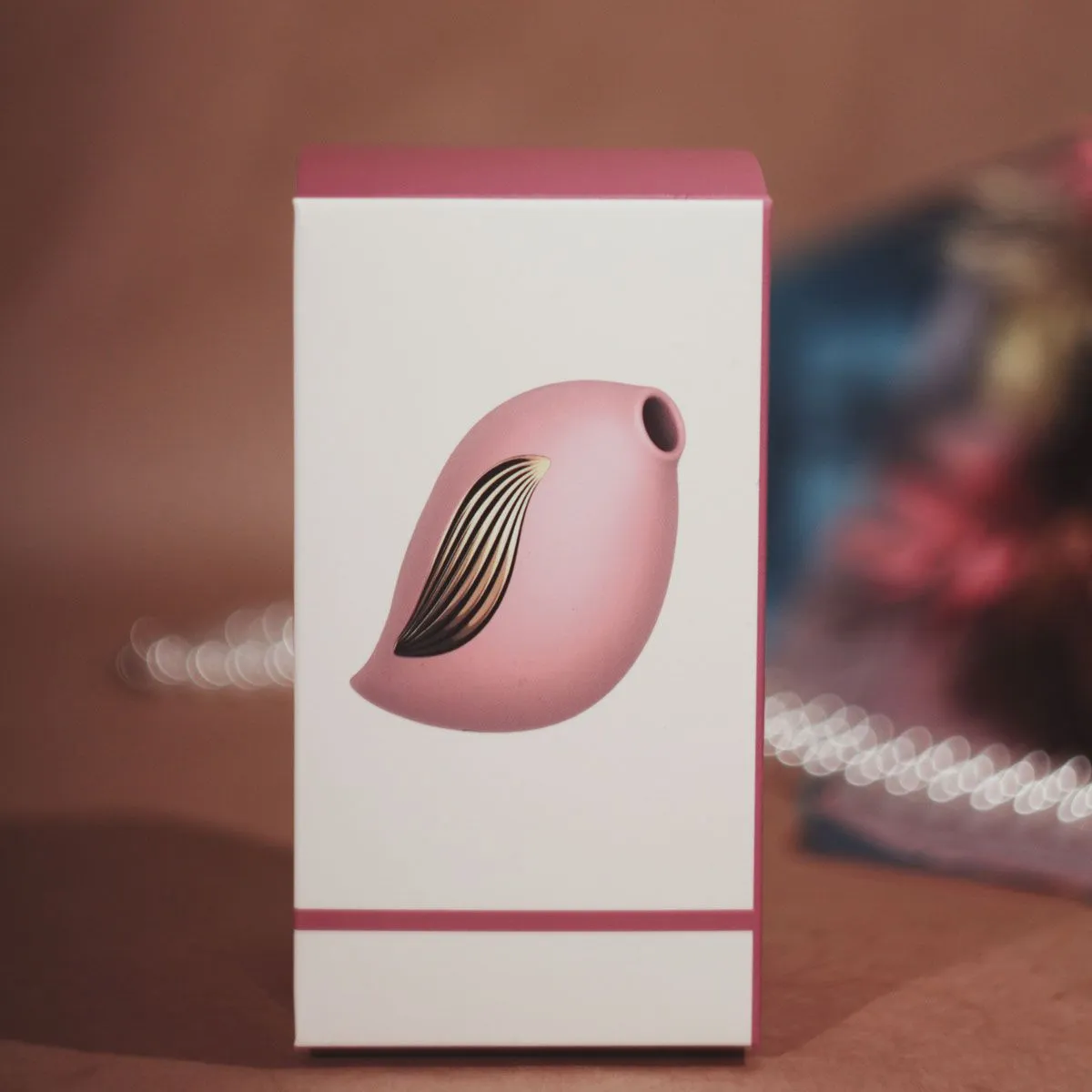 вибромассажер птичка с функцией всасывания, розовый в России