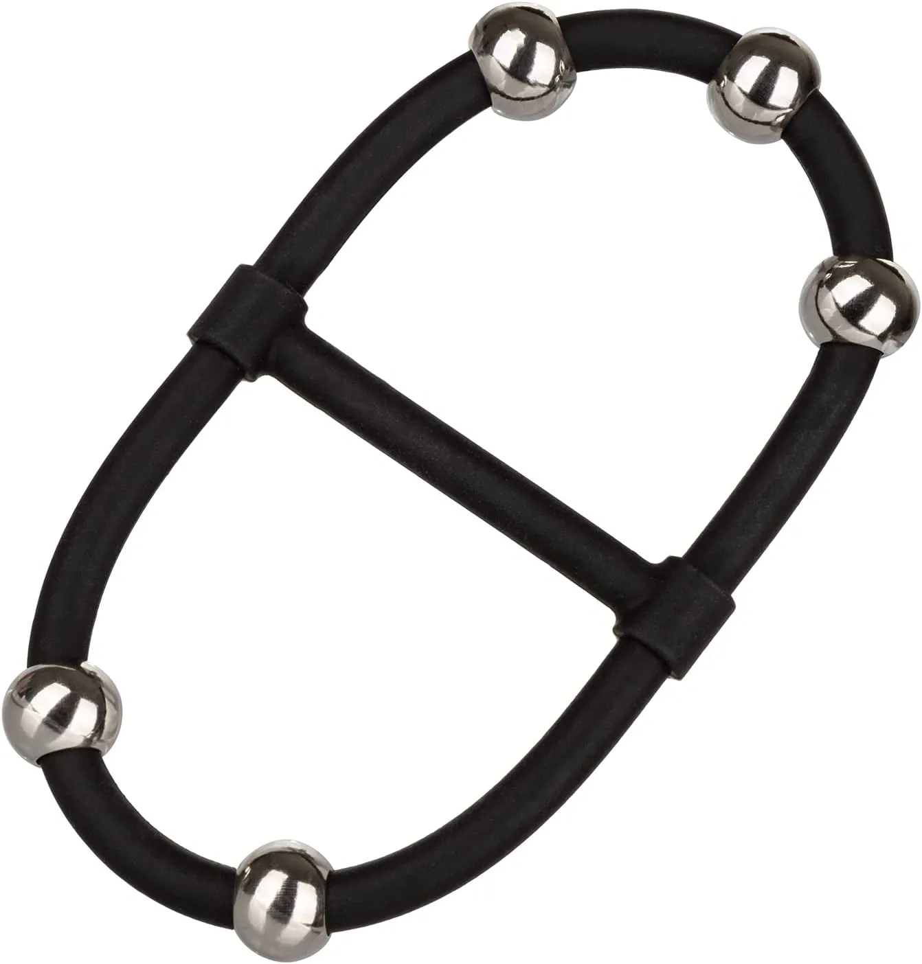 эрекционное кольцо с стальными бусинами steel beaded dual silicone maximizer в России