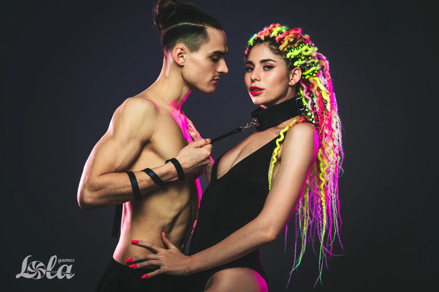 ошейник party hard circus black 1085-01lola в России