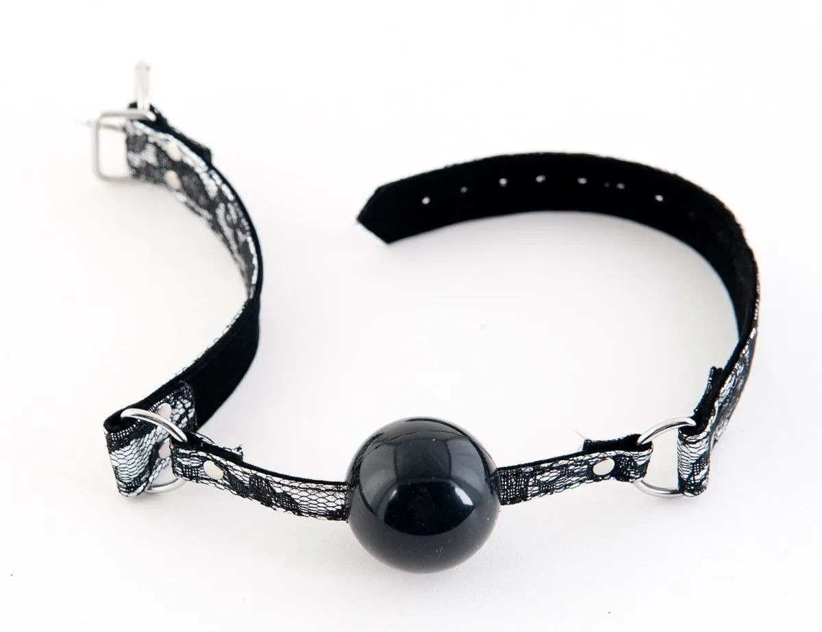 кляп силиконовый toyfa marcus на кружевном ремешке, серебряный, 60 см в России