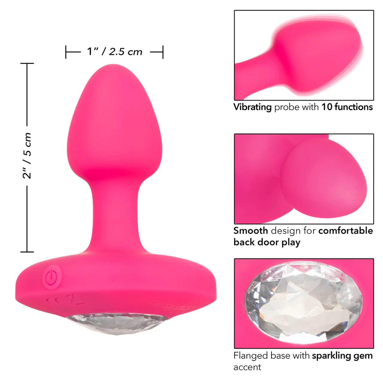 перезаряжаемая анальная вибропробка cheeky gems small rechargeable vibrating probe в России