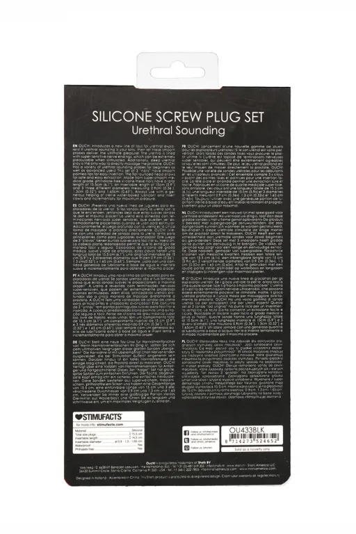 набор из трех стимуляторов уретры (струн) silicone rugged nail plug set в России