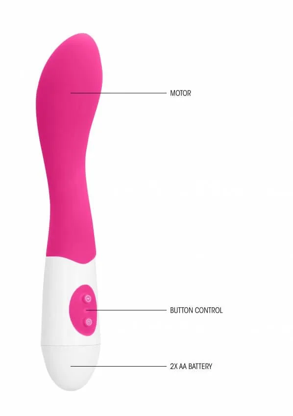 вибромассажер изогнутый bend vibrator, розовый в России