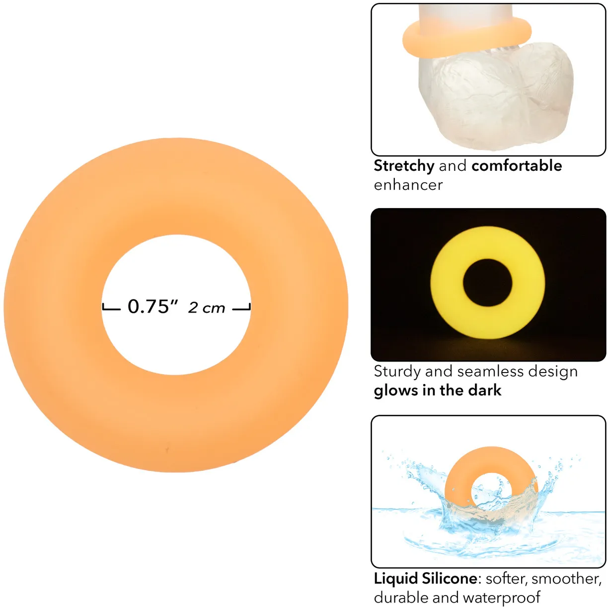 эрекционное кольцо из жидкого силикона alpha liquid silicone glow-in-the-dark в России