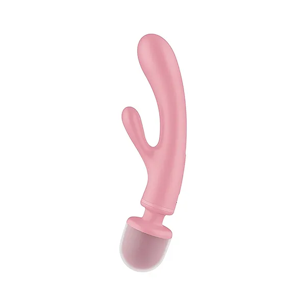 универсальный массажер ванд-кролик satisfyer triple lover, розовый в России