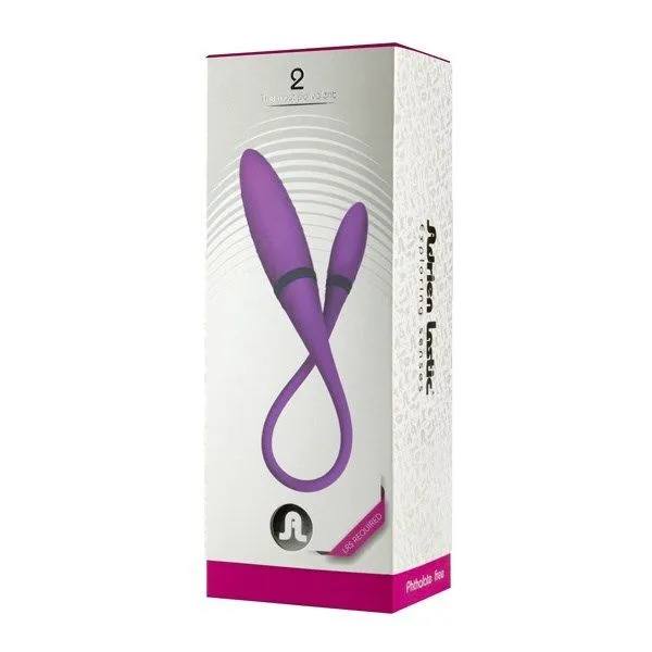 вибратор двусторонний adrien lastic 2 с пультом, фиолетовый в России