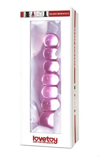 стимулятор фигурный lovetoy glass romance 09, розовый в России