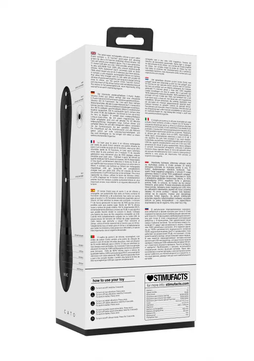 вибромассажер кролик cato с функциями "импульсное воздействие" и "мгновенный оргазм" в России