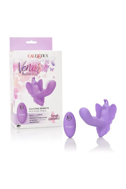 Вибромассажер-бабочка Silicone Remote Venus "G" с дистанционным пультом управления