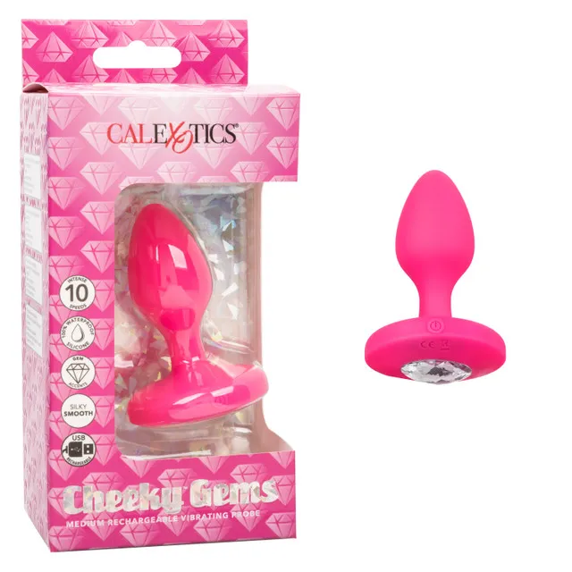 Перезаряжаемая анальная вибропробка Cheeky Gems Medium Rechargeable Vibrating Probe
