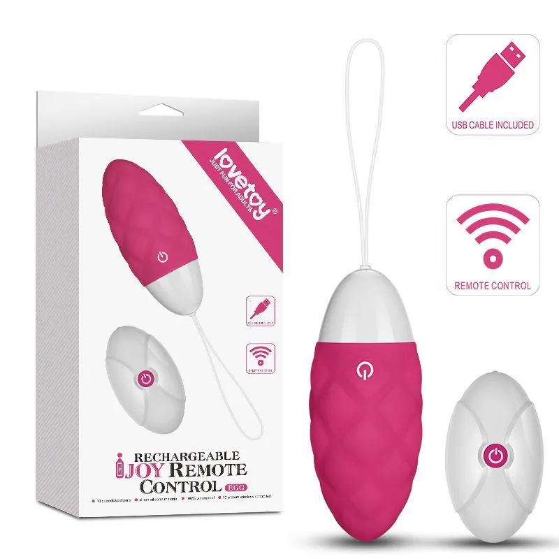 виброяйцо lovetoy ijoy rechargeable egg, розовое в России