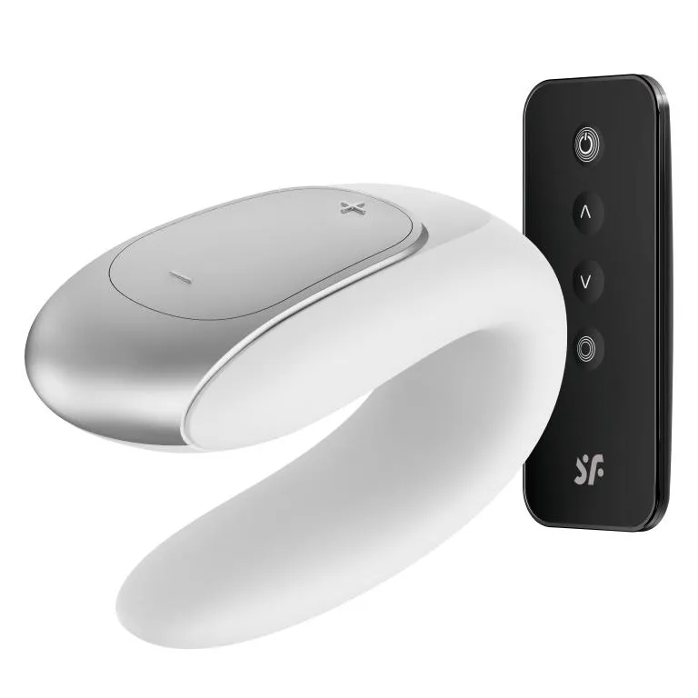 парный вибратор satisfyer double fun с возможностью управления через пульт и приложение (белый) в России
