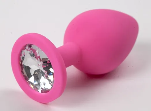 пробка силиконовая розовая с прозрачным стразом 8,2 х 3,5 см 47129-mm в России