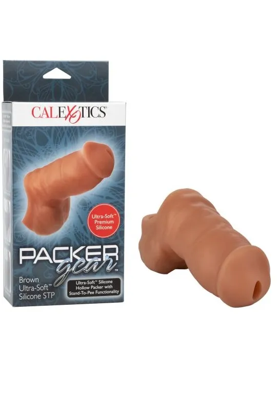 Силиконовый фаллоимитатор для ношения Packer Gear 7 с функцией "мочеиспускания стоя"