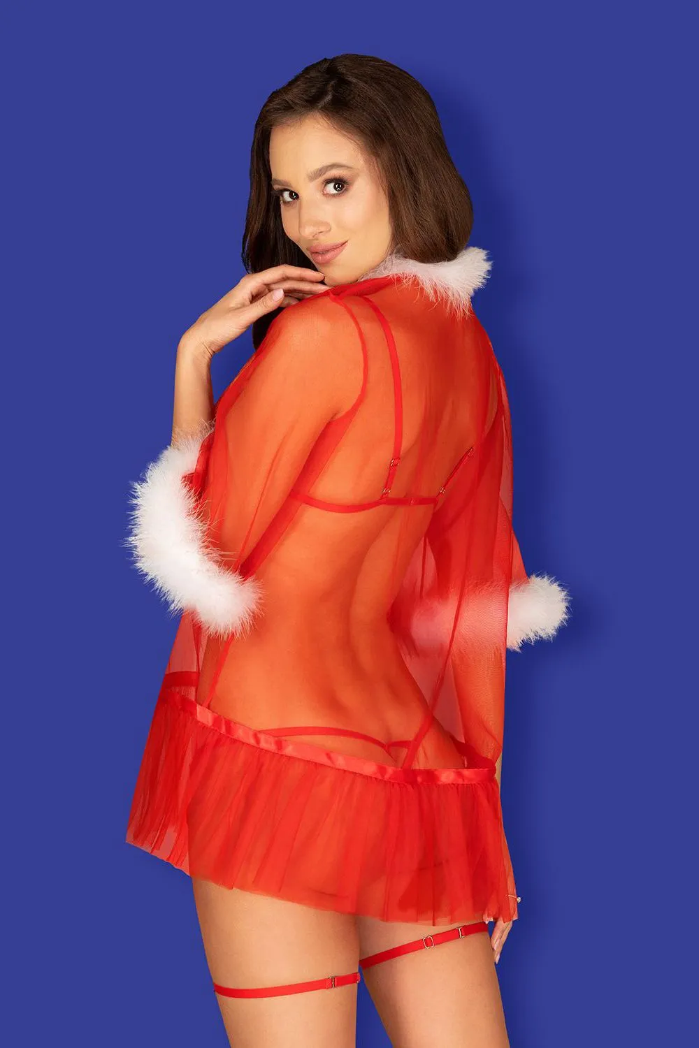 Эротическое соблазнительный новогодний пеньюар obsessive santasia в России