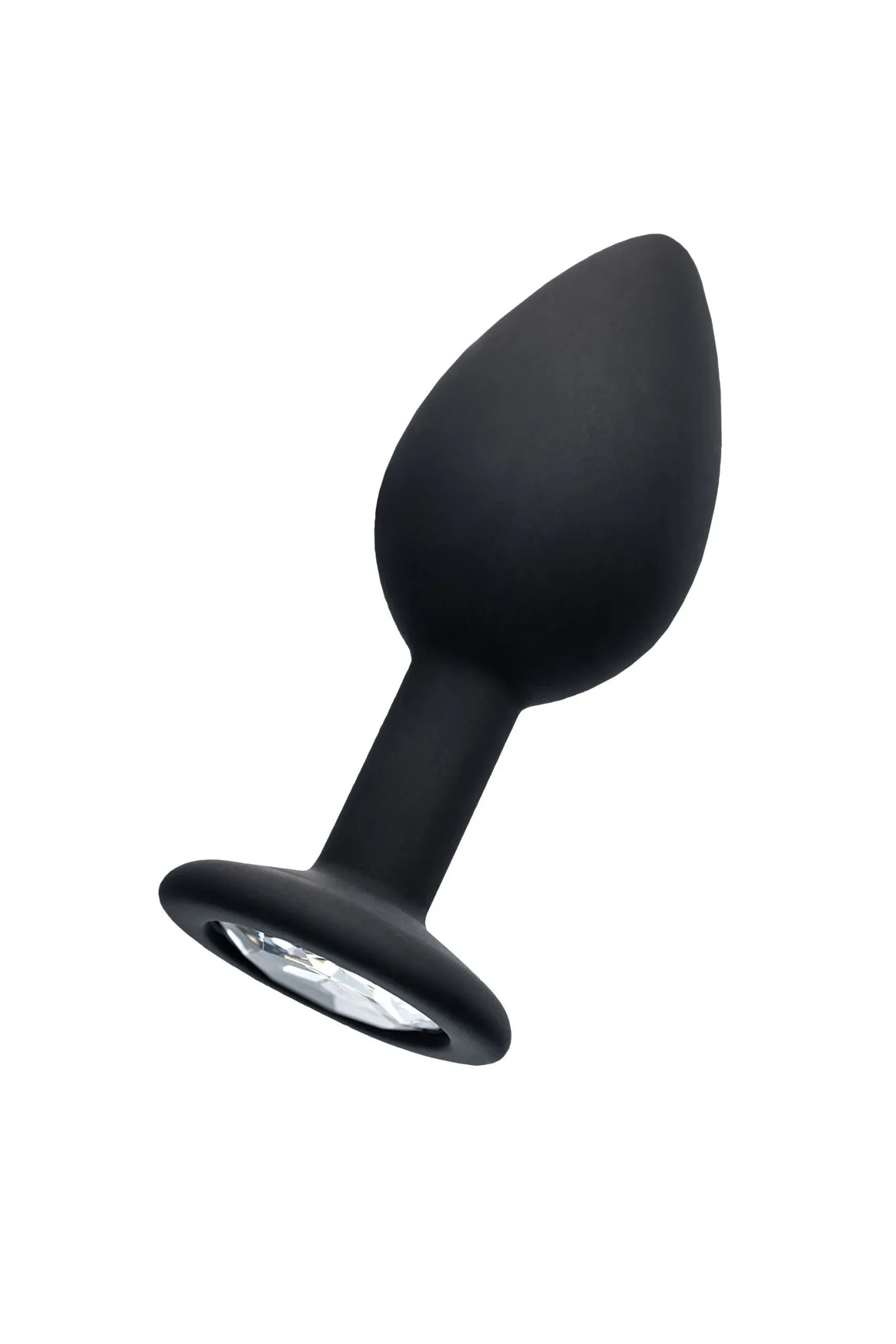 анальная втулка popo pleasure by toyfa со стразом s, силикон, черная, 7,2 см, ø 2,8 см, 25 г в России