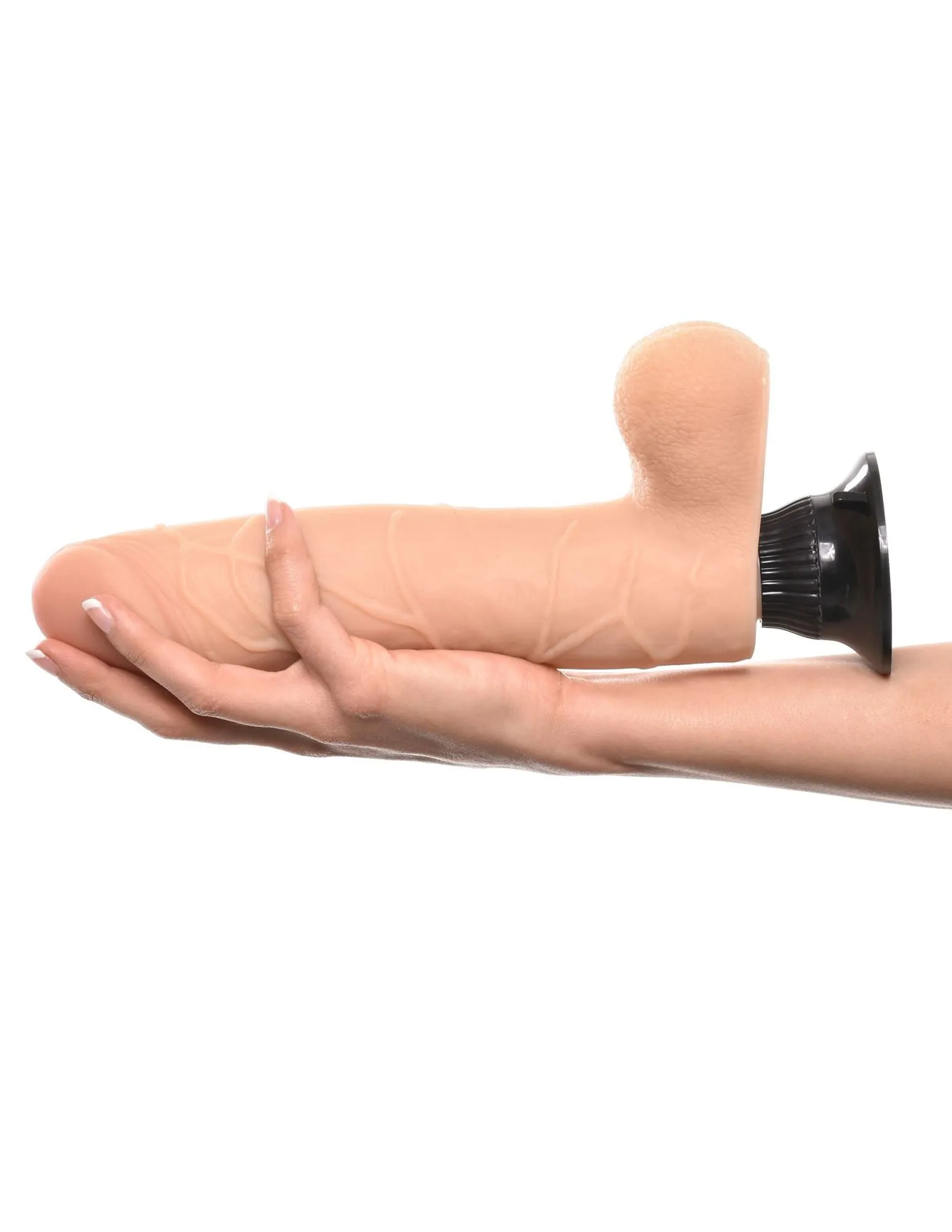 вибратор с присоской pipedream real feel deluxe № 9, телесный в России