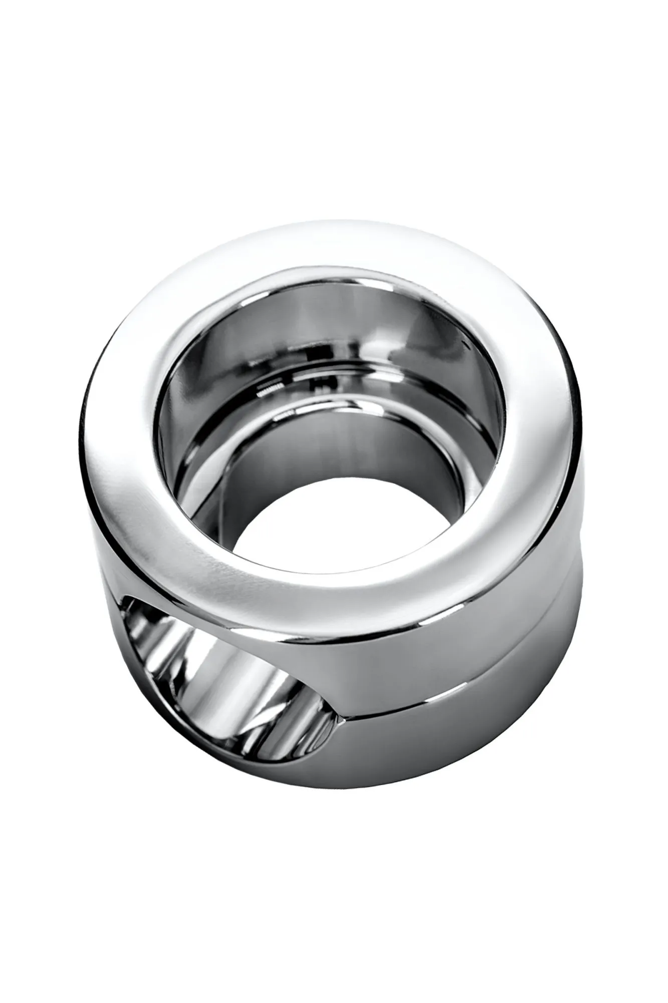 утяжелитель на пенис и мошонку toyfa metal, серебряный в России