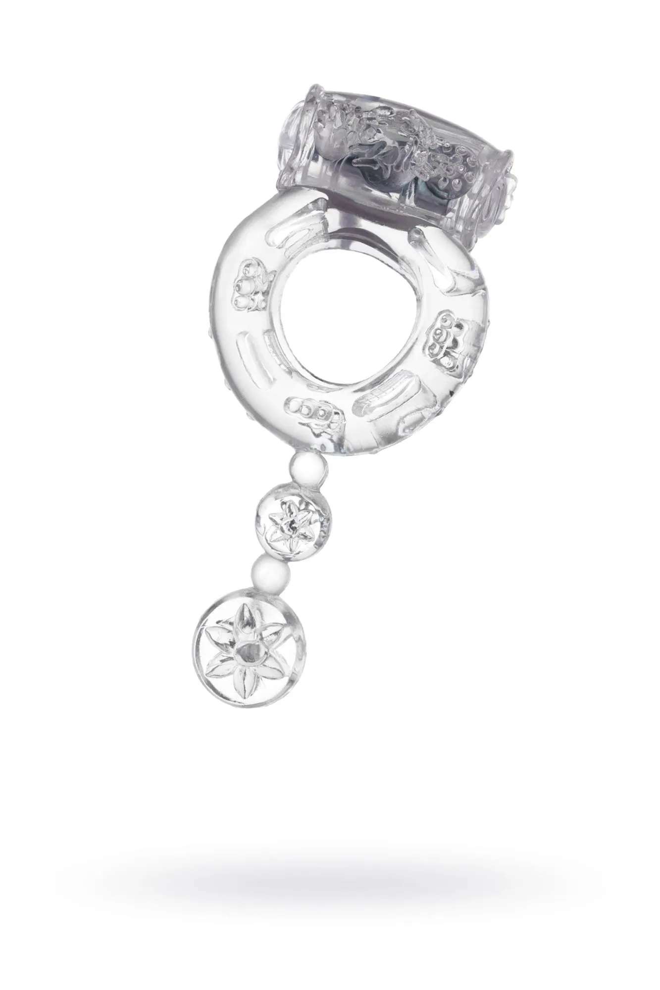 виброкольцо toyfa, tpe, прозрачный в России