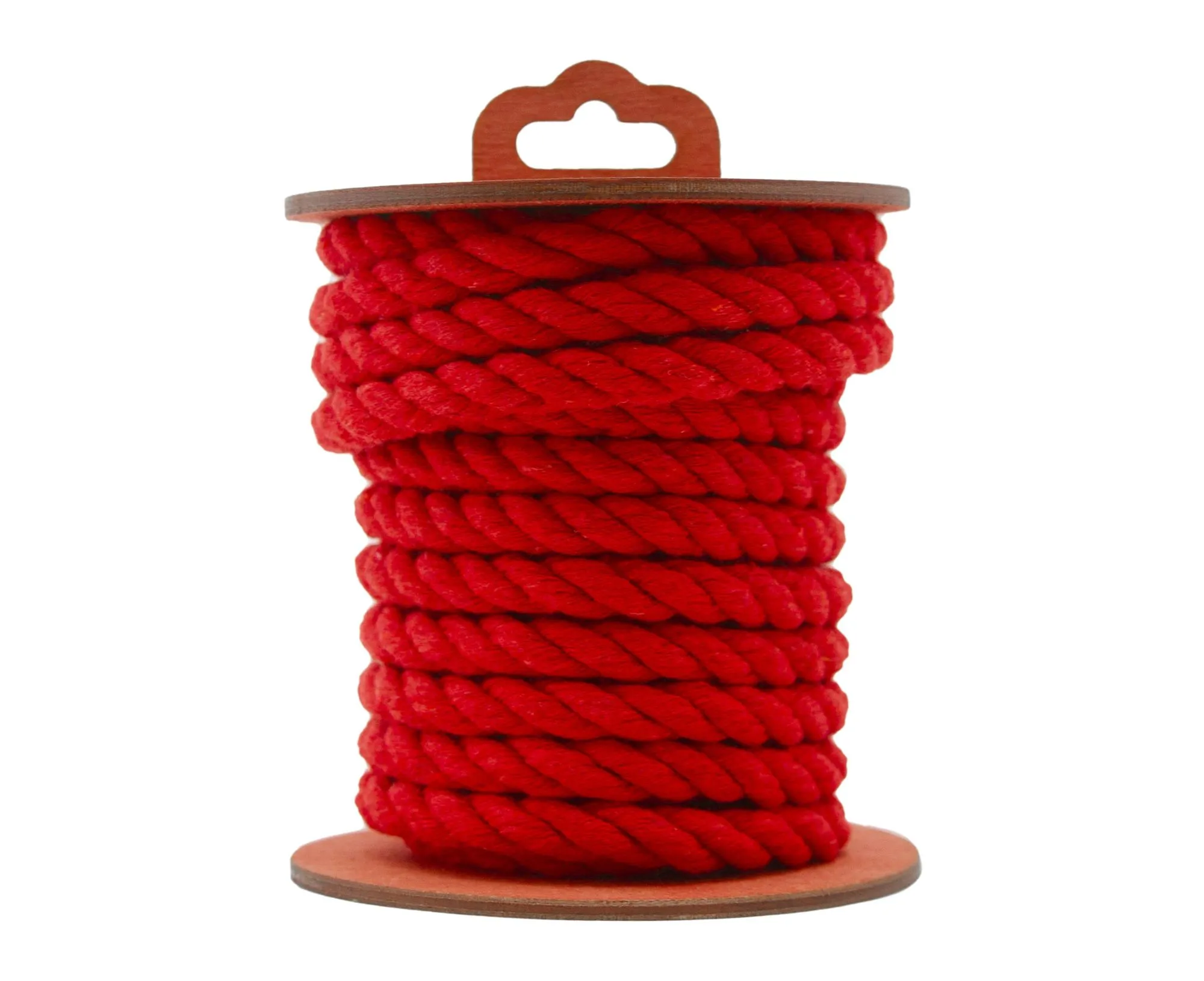 хлопковая веревка для шибари, на катушке красная, 5 м в России