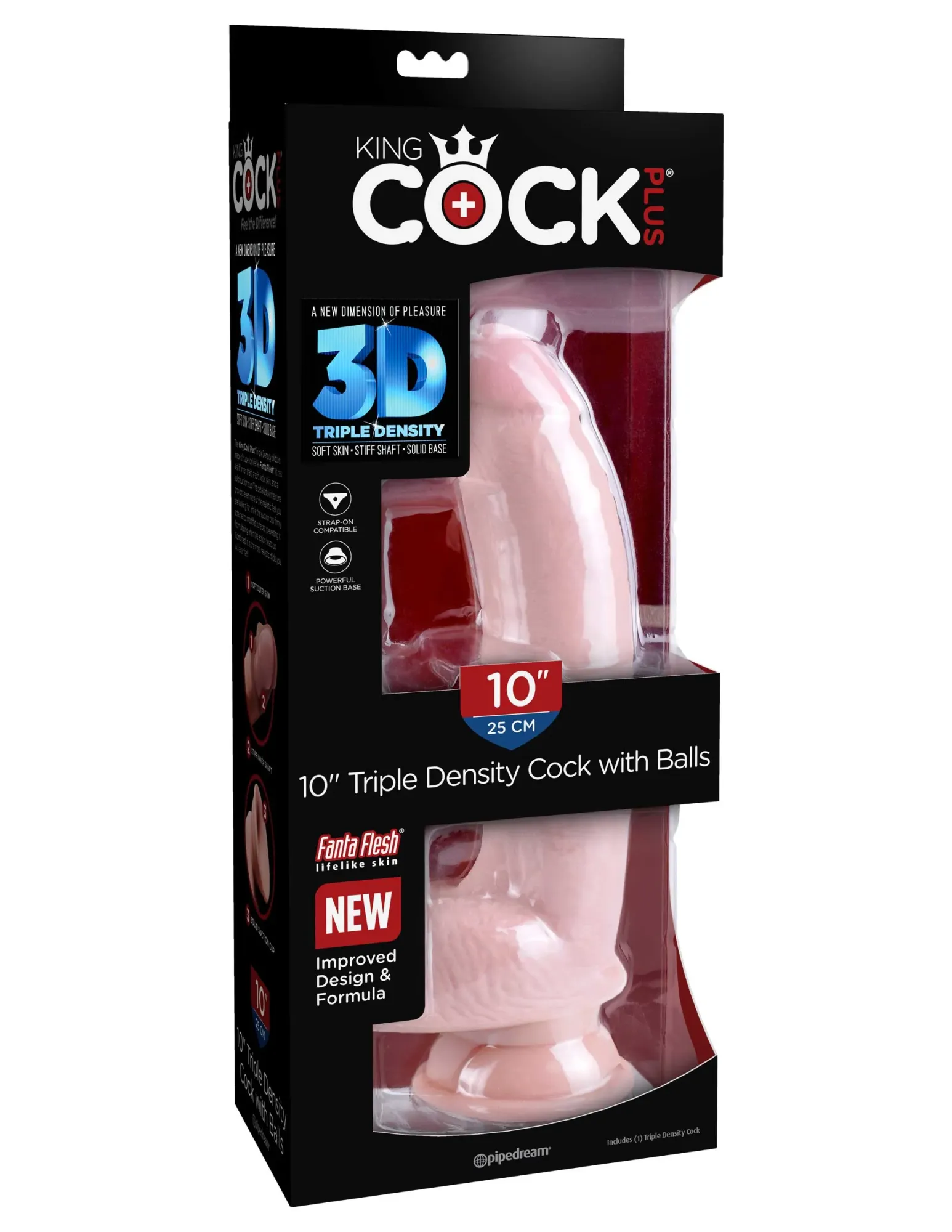 фаллоимитатор king cock plus 10" triple density cock with balls - flesh pipedream 572121pd в России