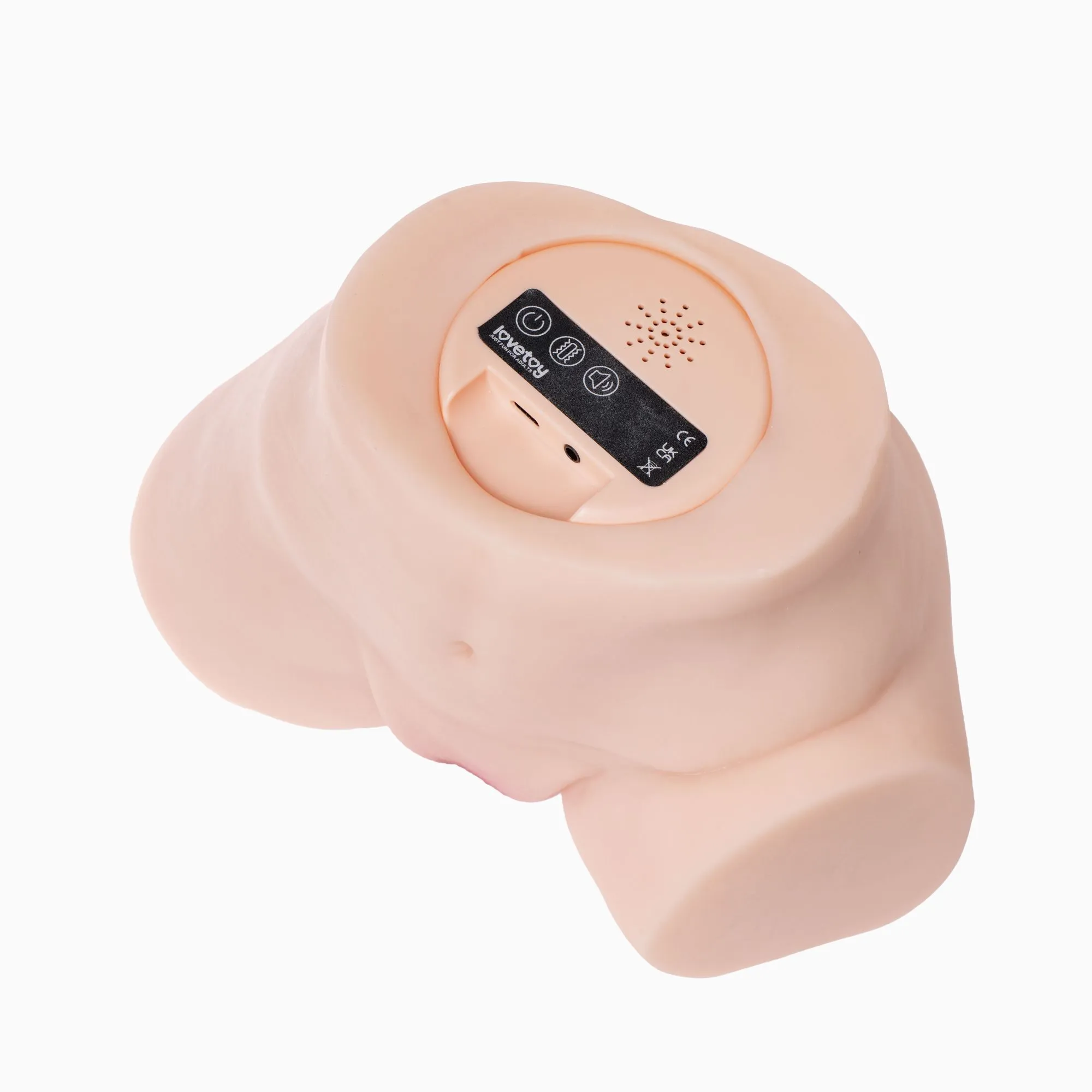 мастурбатор streetgirl от lovetoy с вагиной и анусом, полутело с вибрацией, телесный  в России