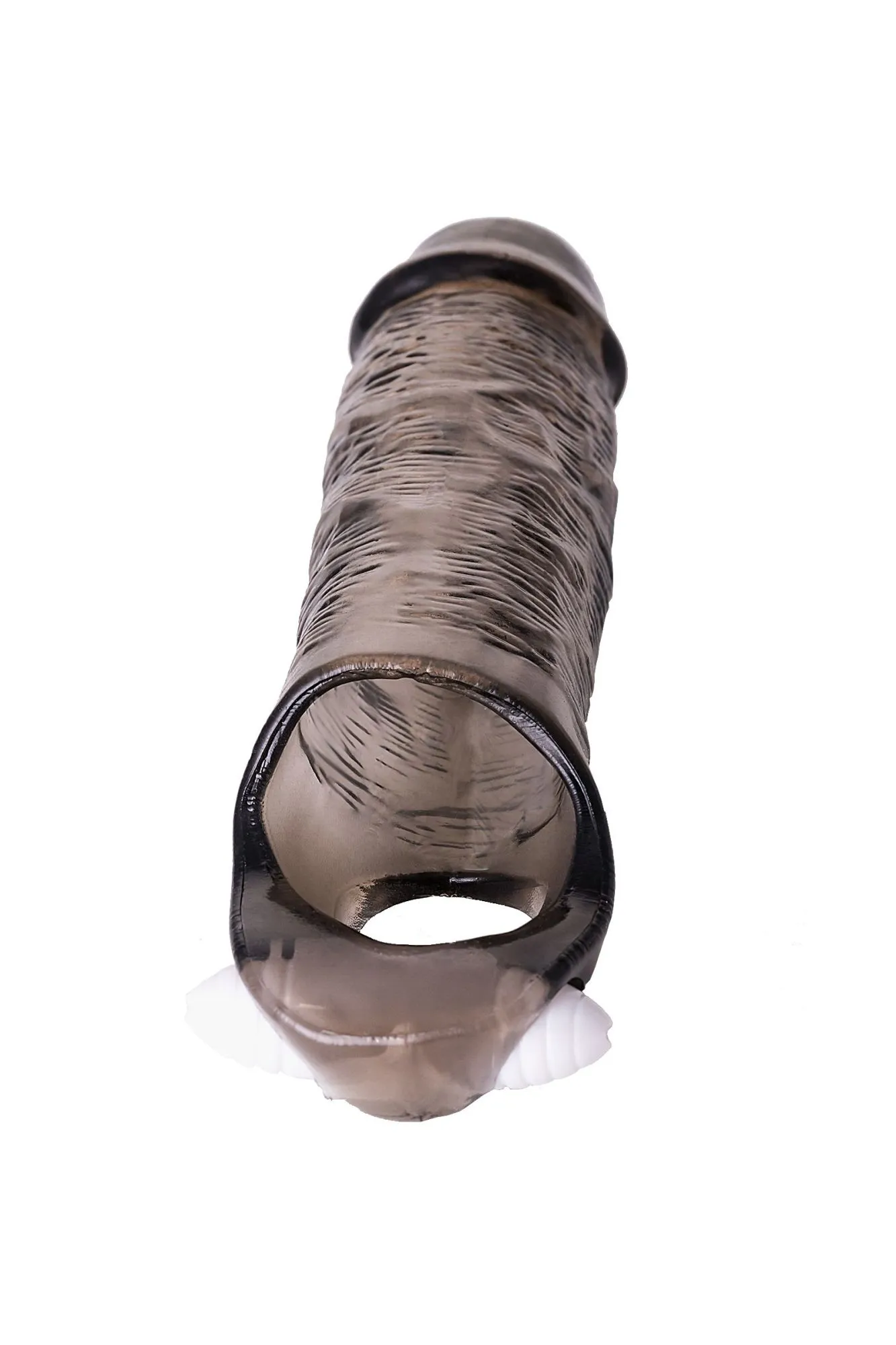 насадка toyfa xlover, для увеличения размера с вибрацией,tpe, черная прозрачная, 15,5 см в России