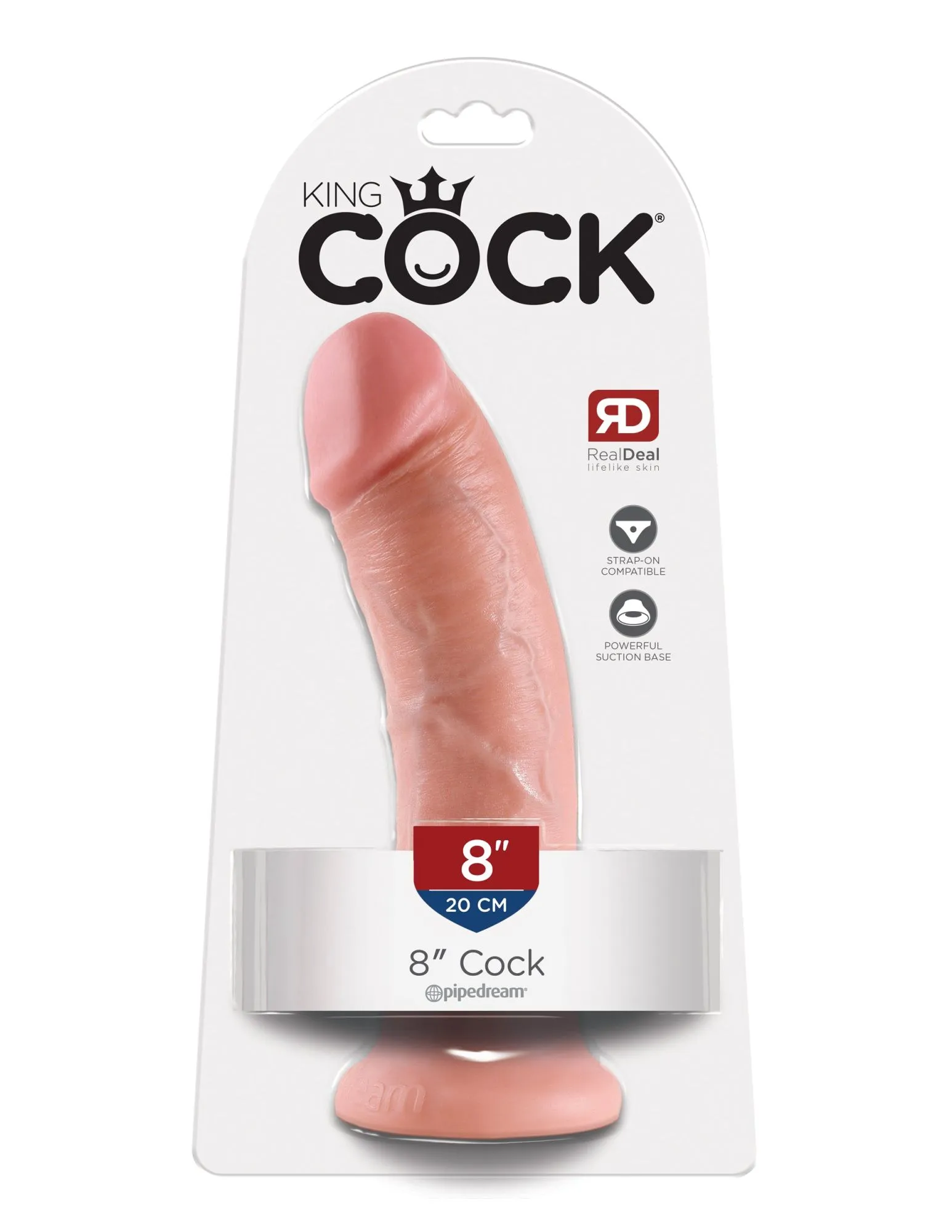фаллоимитатор king cock 8" cock - flesh pipedream 550321pd в России