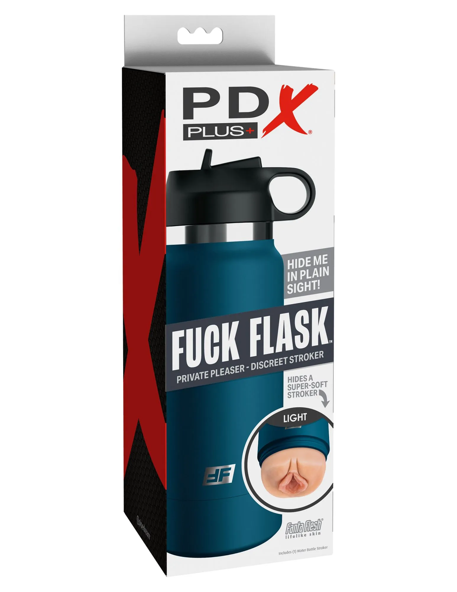 мастурбатор fap flask thrill seeker discreet stroker - black bottle - frosted pipedream rd62721pd в России